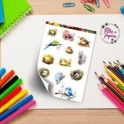 Švitoření v korunách stromů | Samolepky do diáře