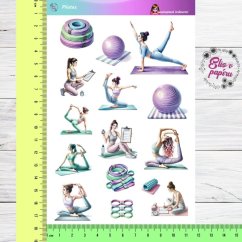 Pilates | Samolepky do diáře