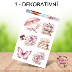 Květnové tajemství sakur | Měsíční samolepkový kit | 2025