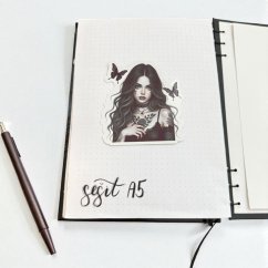 Gotická královna motýlů | Samolepky do diáře