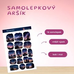 Když padají hvězdy | Samolepky do diáře