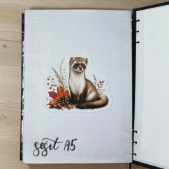 Lasička | Maxi kusová samolepka pro diář i scrapbook