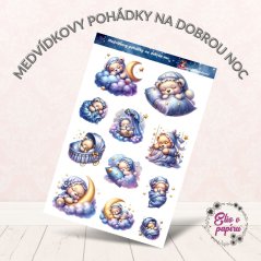 Medvídkovy pohádky na dobrou noc | Samolepky do diáře