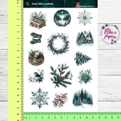 Zimní klid a pohoda | Samolepky do diáře