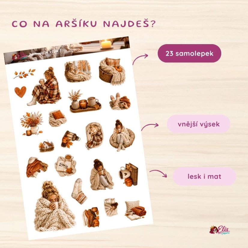 Zachumlej se v říjnu | Měsíční samolepkový kit | 2026