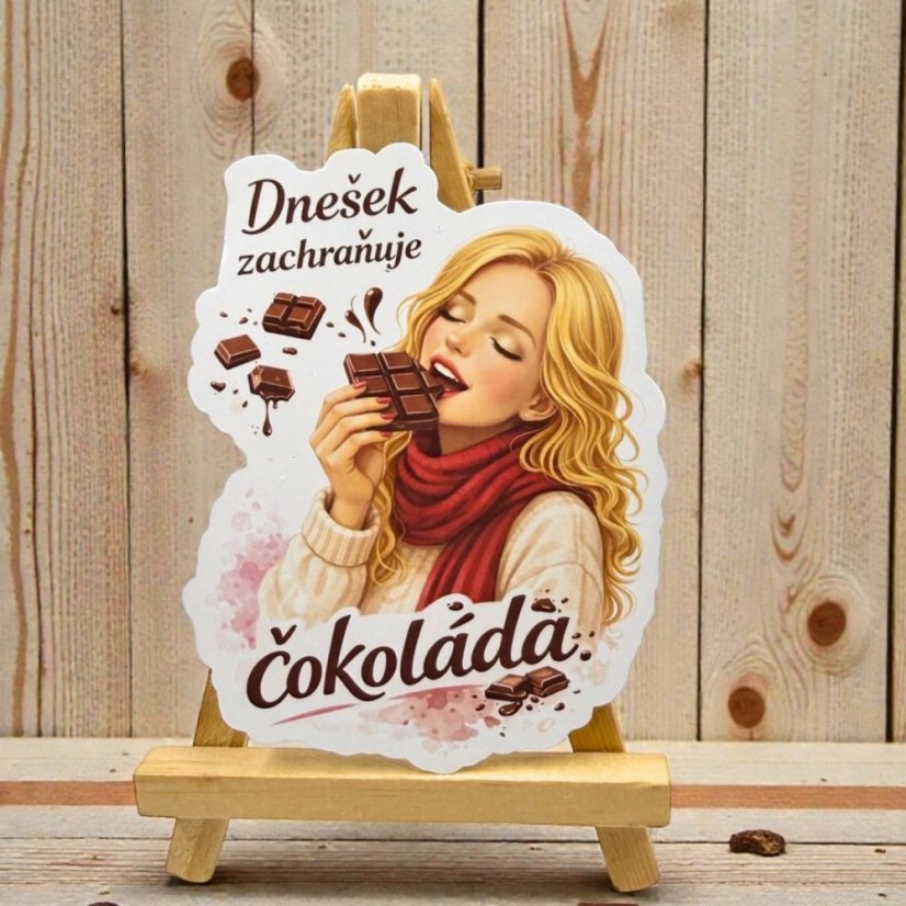 Dnešek zachraňuje čokoláda | Samolepky do diáře