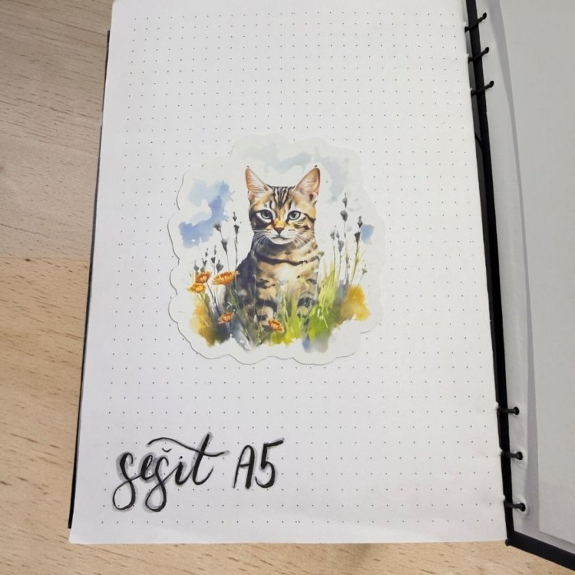 Bengalská kočka | Samolepka do diáře