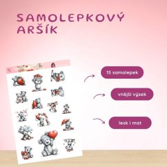 Plyšové pohlazení | Samolepky do diáře | Limitka
