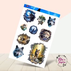Vlčí síla | Samolepky do diáře