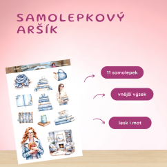 Zimní sezóna čtení | Samolepky do diáře | Limitka