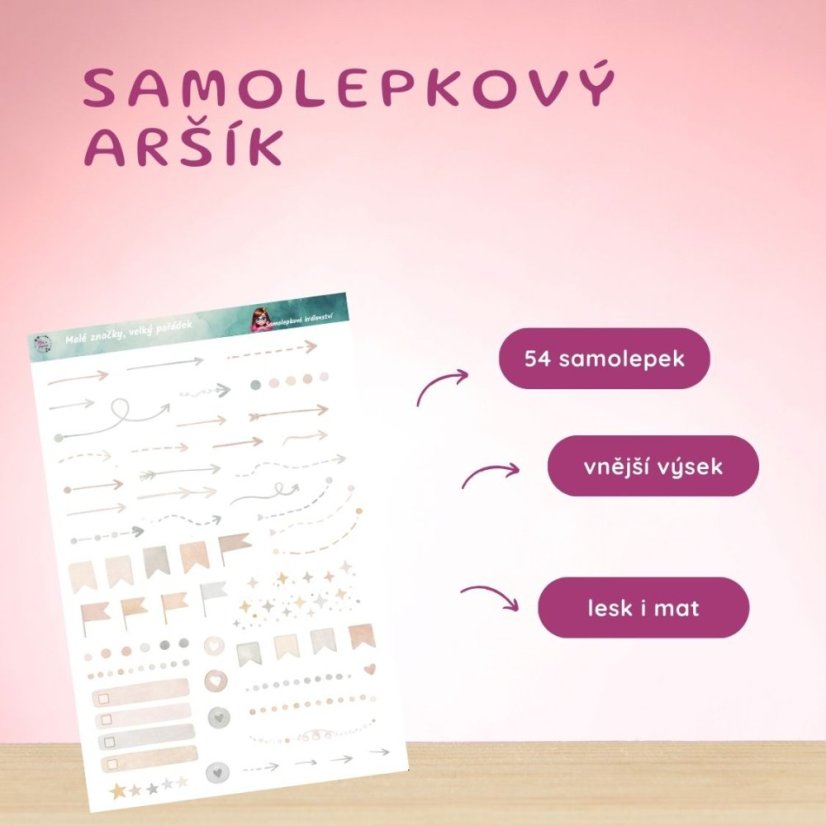 Malé značky, velký pořádek | Samolepky do diáře