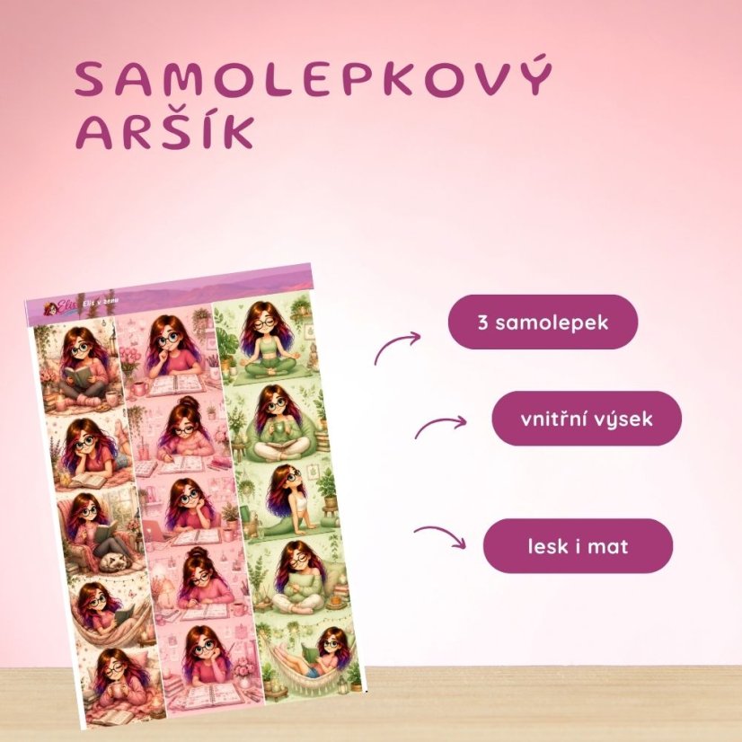 Elis v zenu | Samolepky do diáře - obrázkové pásky