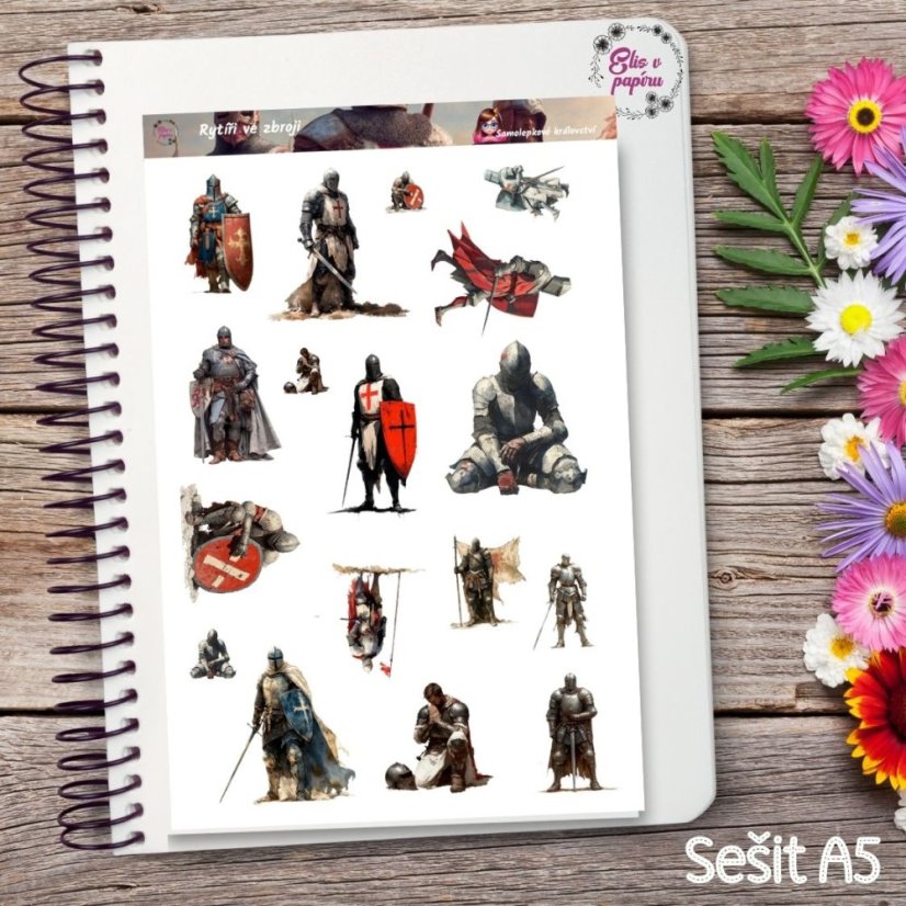 Rytíři ve zbroji | Samolepky do diáře