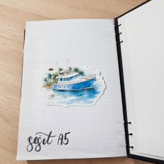 Letní plavba | Maxi kusová samolepka pro diář i scrapbook