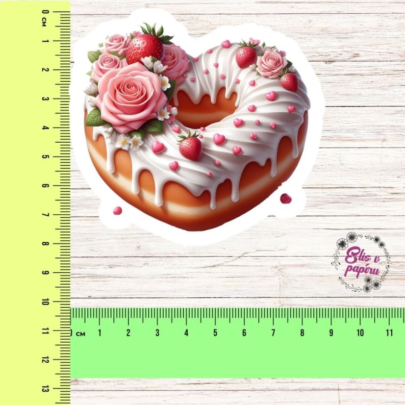 Valentýnský donut | Samolepky do diáře | Limitka