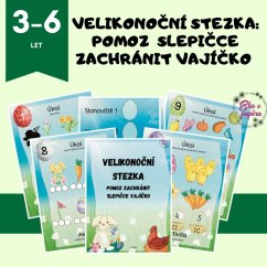 Velikonoční stezka pro nejmenší děti od 3 let kombinuje vědomostní a sportovní úkoly