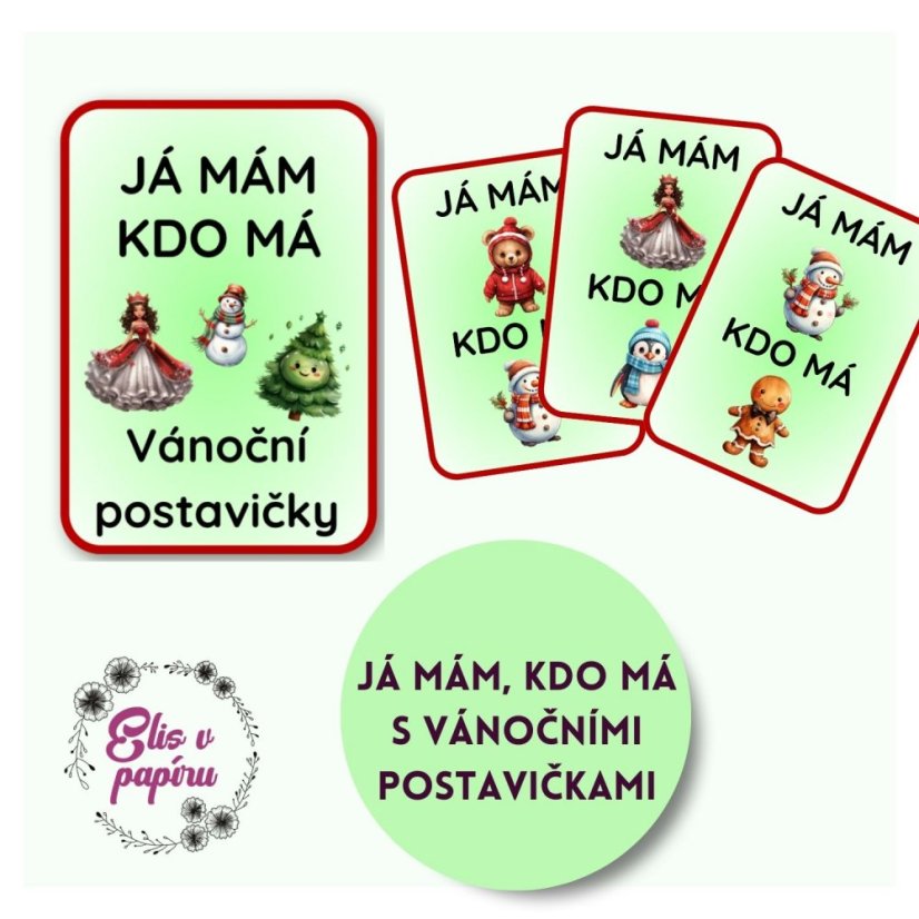 Dětská karetní hra Já mám, kdo má od Elis v papíru