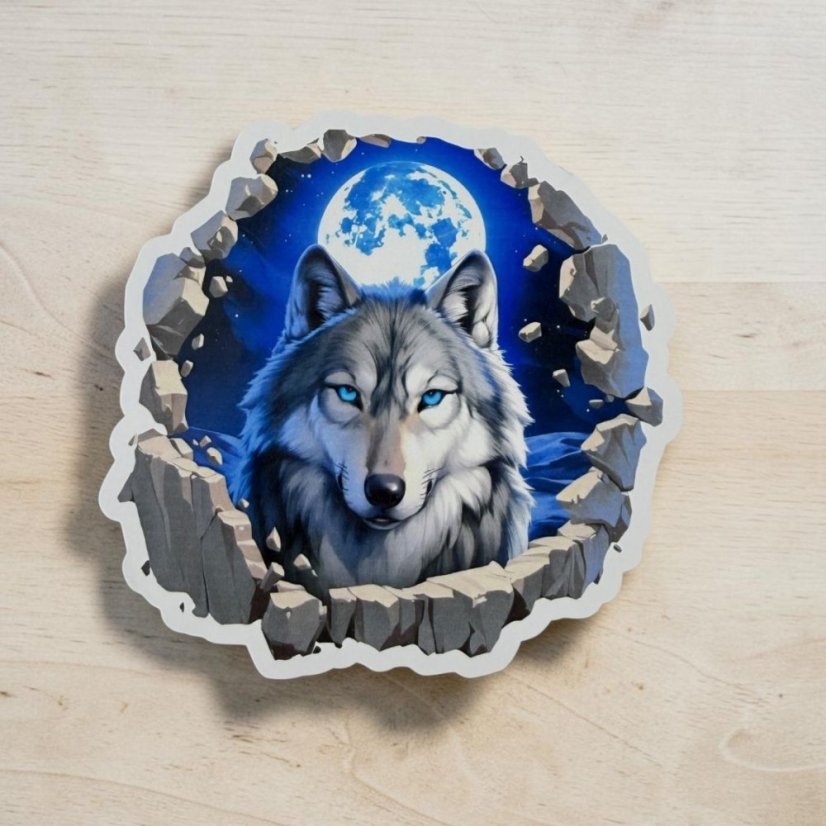 Noční vlk | Samolepka do diáře