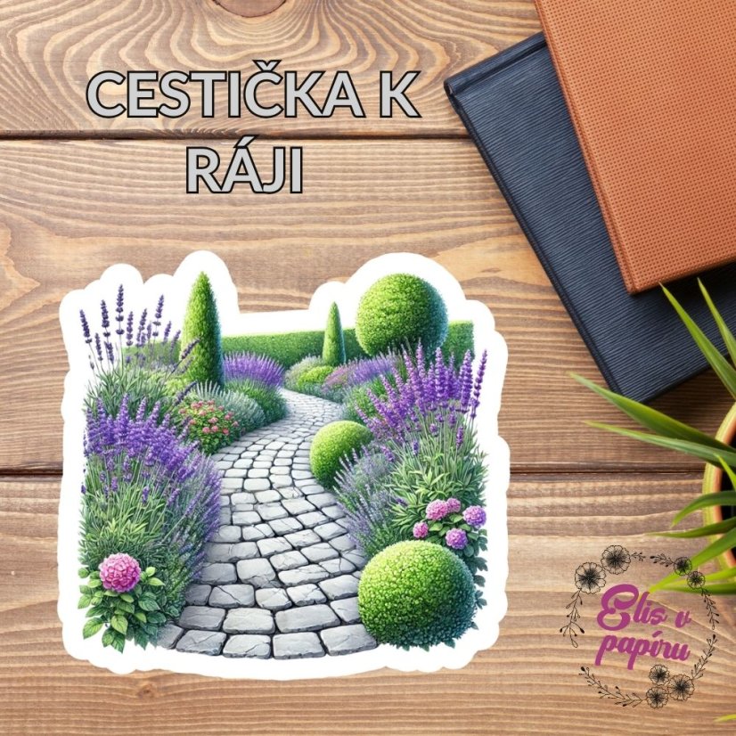 Cestička k ráji | Maxi kusová samolepka pro diář i scrapbook