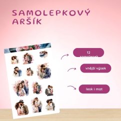 Zamilované páry v květech |  Samolepky do diáře