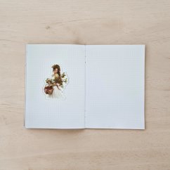 Dívka s třešněmi | Maxi kusová samolepka pro diář