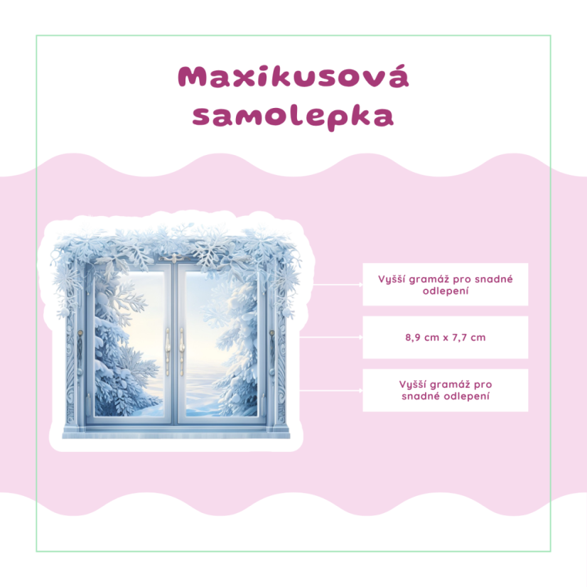 Lednový klid v duši | Měsíční samolepkový kit | 2026