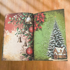 Nostalgie Vánoc ve vintage sešitu