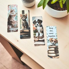 Kočky a psi | Sada knižních záložek