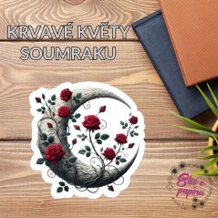 Krvavé květy soumraku | Maxi kusová samolepka pro diář i scrapbook