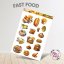 Fast food | Samolepky do diáře