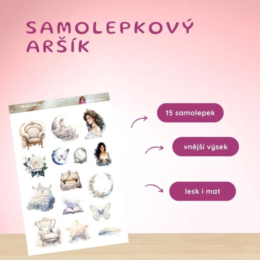Měsíční krása | Samolepky do diáře