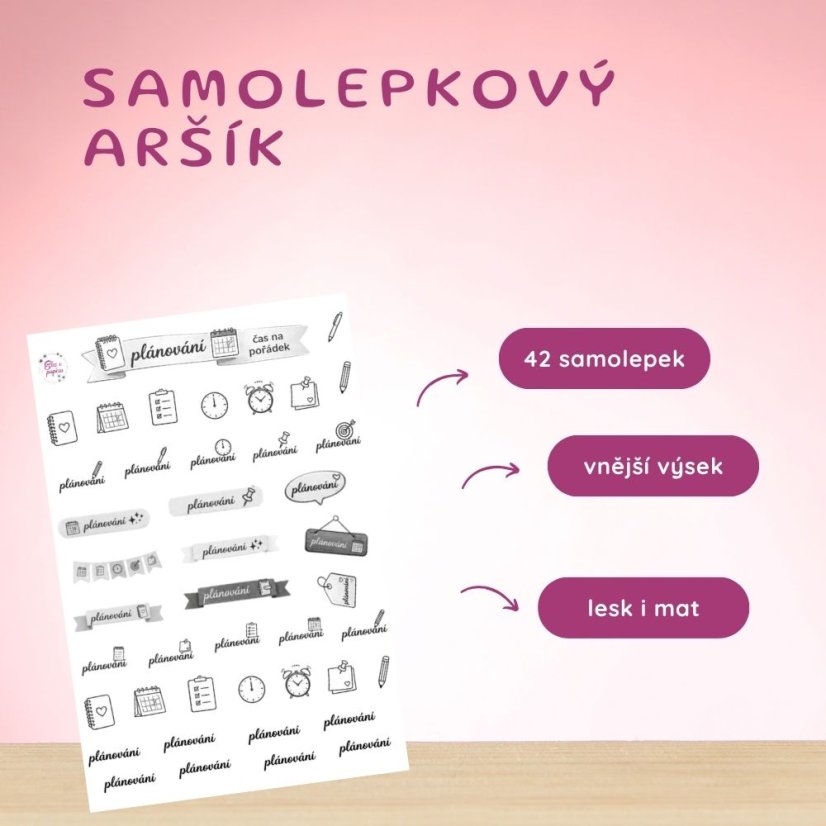 Plánování | Menší funkční aršík