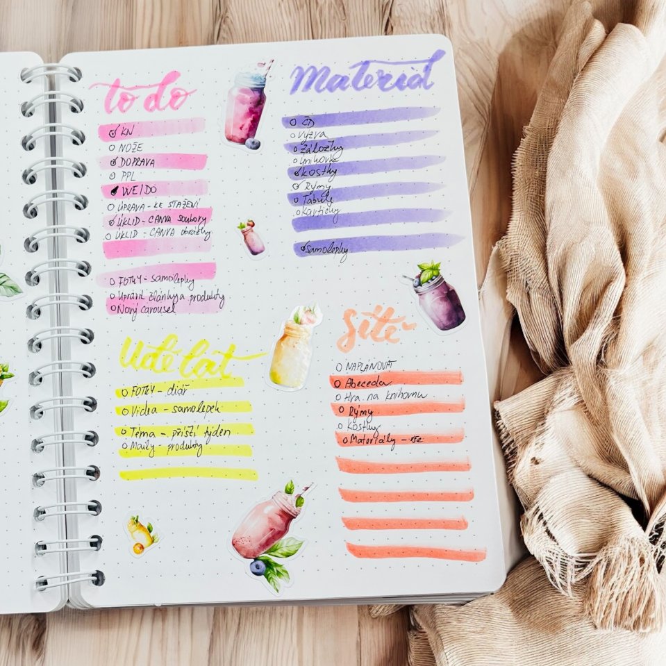 Samolepky "Koktejly" v akci