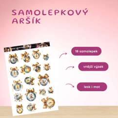 Kouzelné vánoční baňky s vílami | Samolepky do diáře