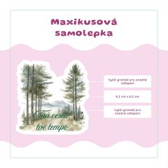 Tvá cesta, tvé tempo | Samolepka do diáře