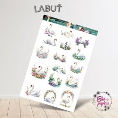 Labuť | Samolepky do diáře