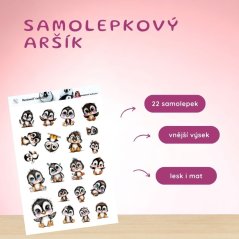 Roztomilí tučňáci | Samolepky do diáře | Limitka