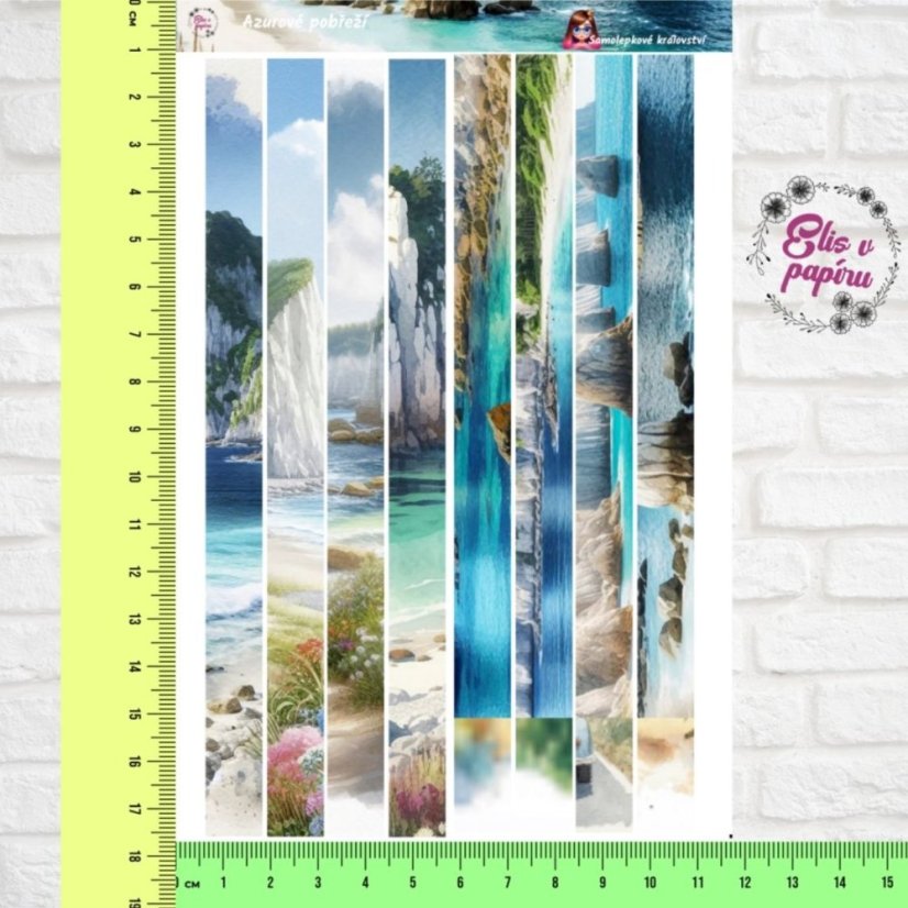 Azurové pobřeží | Samolepky do diáře