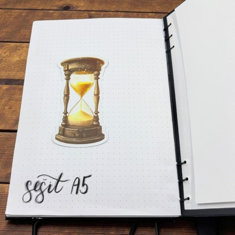 Přesýpací hodiny | Samolepka do diáře