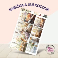Babička a její kocour | Samolepky do diáře