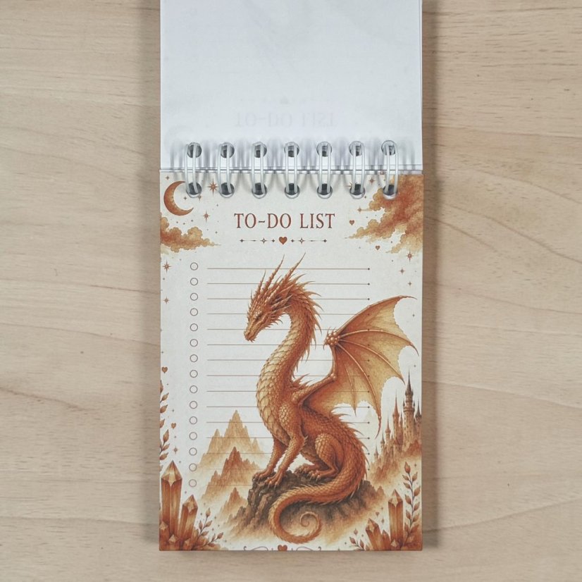 Dračí mise | To-do blok s 10 dračími motivy