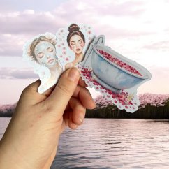 Jarní hýčkání se | Velké kusové samolepky pro diář i scrapbook