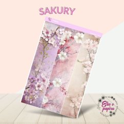Samolepky do diáře ve formě pásek s motivem jarních větviček sakur od Elis v papíru