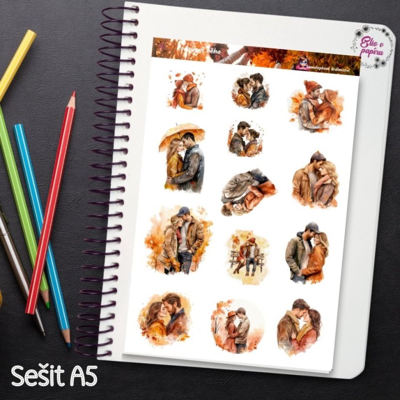 Podzimní něha | Samolepky do diáře