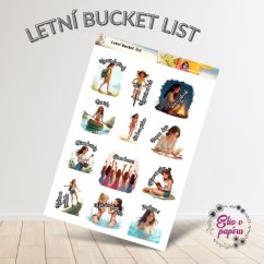 Letní bucket list | Samolepky do diáře