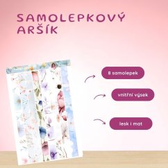 Proužky v rozkvětu | Samolepky do diáře