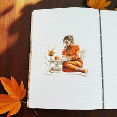 Dívka s diářem | Samolepky do diáře