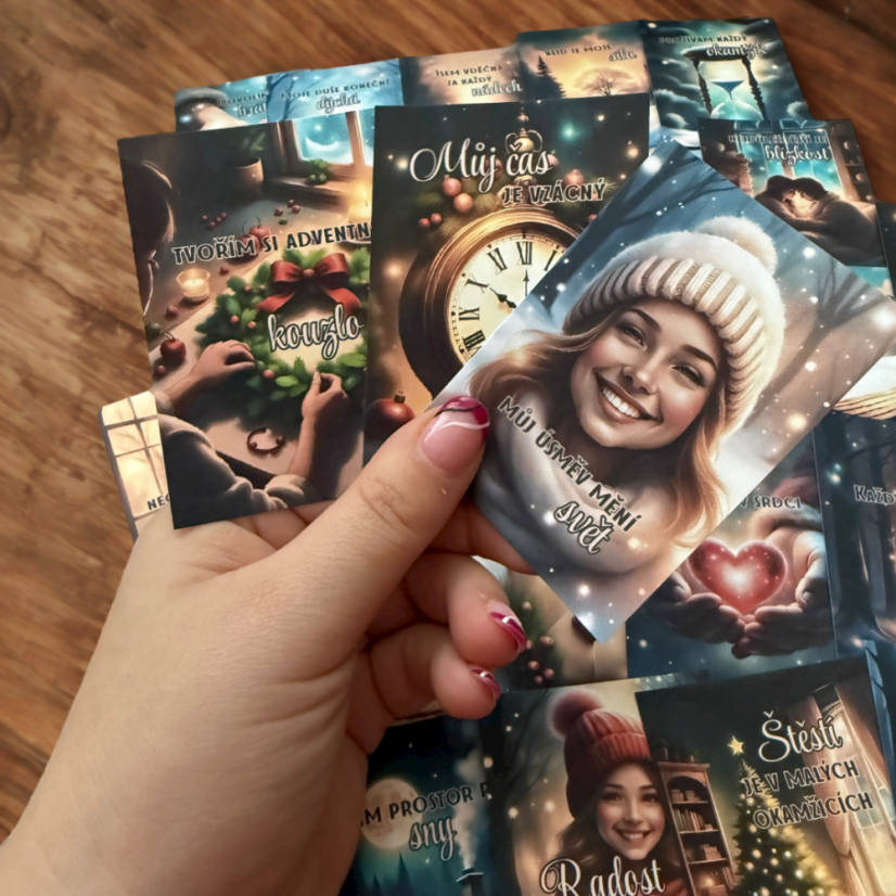 Adventní klid | Afirmační kartičky