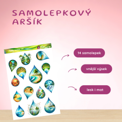 Kapky, co nesou svět | Samolepky do diáře