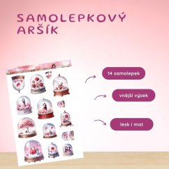 Romantika ve sněžítku | Samolepky do diáře